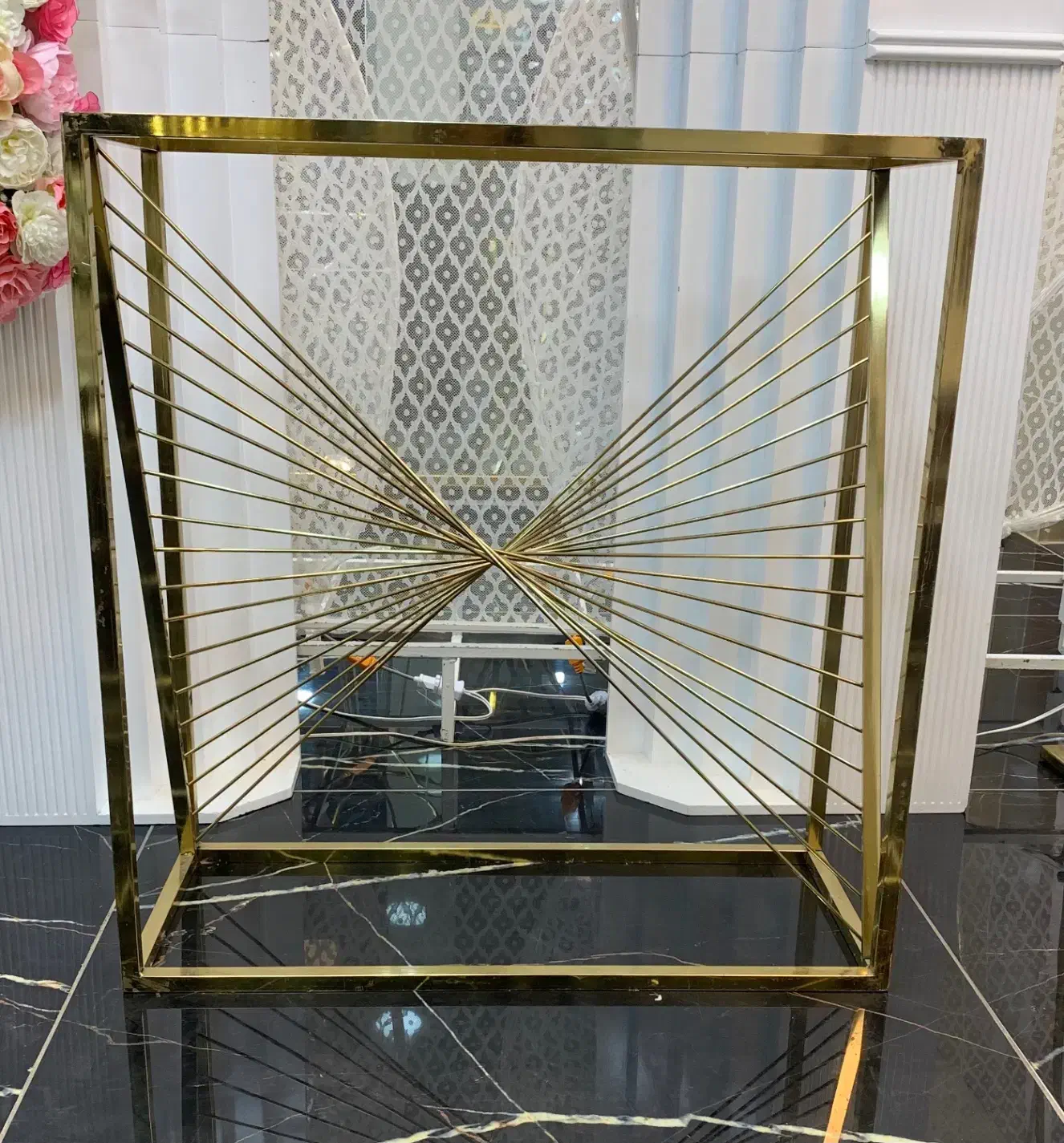 میز کنسول مدرن فلزی|بوفه، ویترین، کنسول|سراب, |دیوار