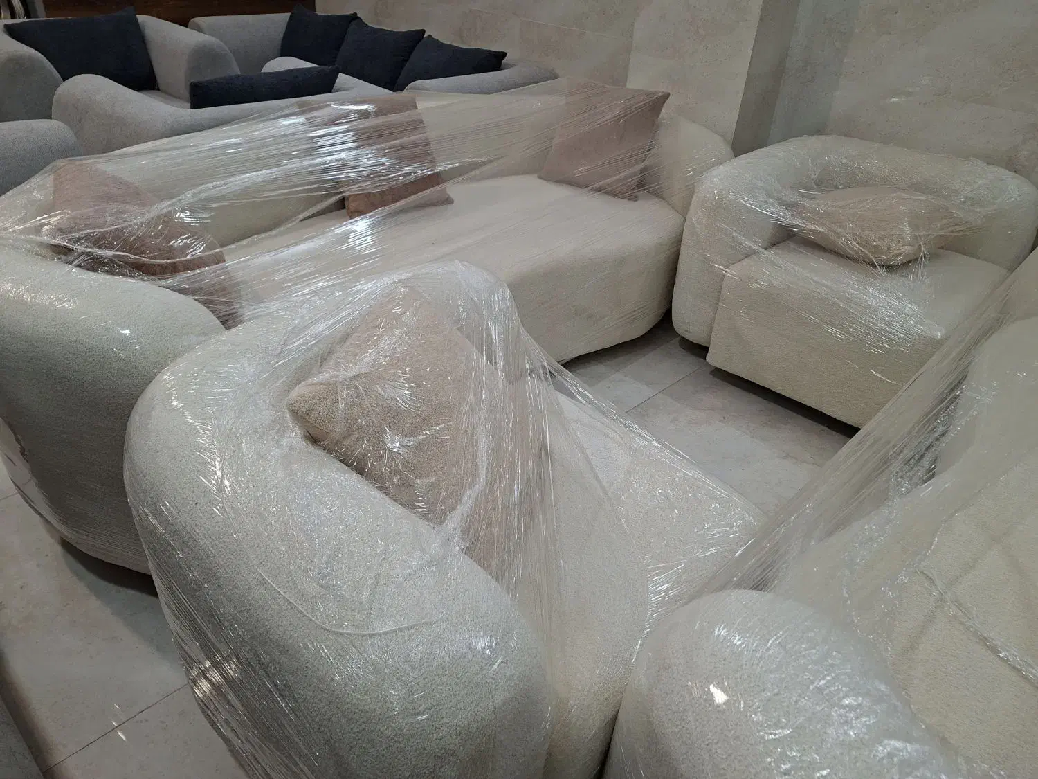 مبل راحتی مدل لوبیایی|مبلمان خانگی و میز عسلی|برخوار, |دیوار