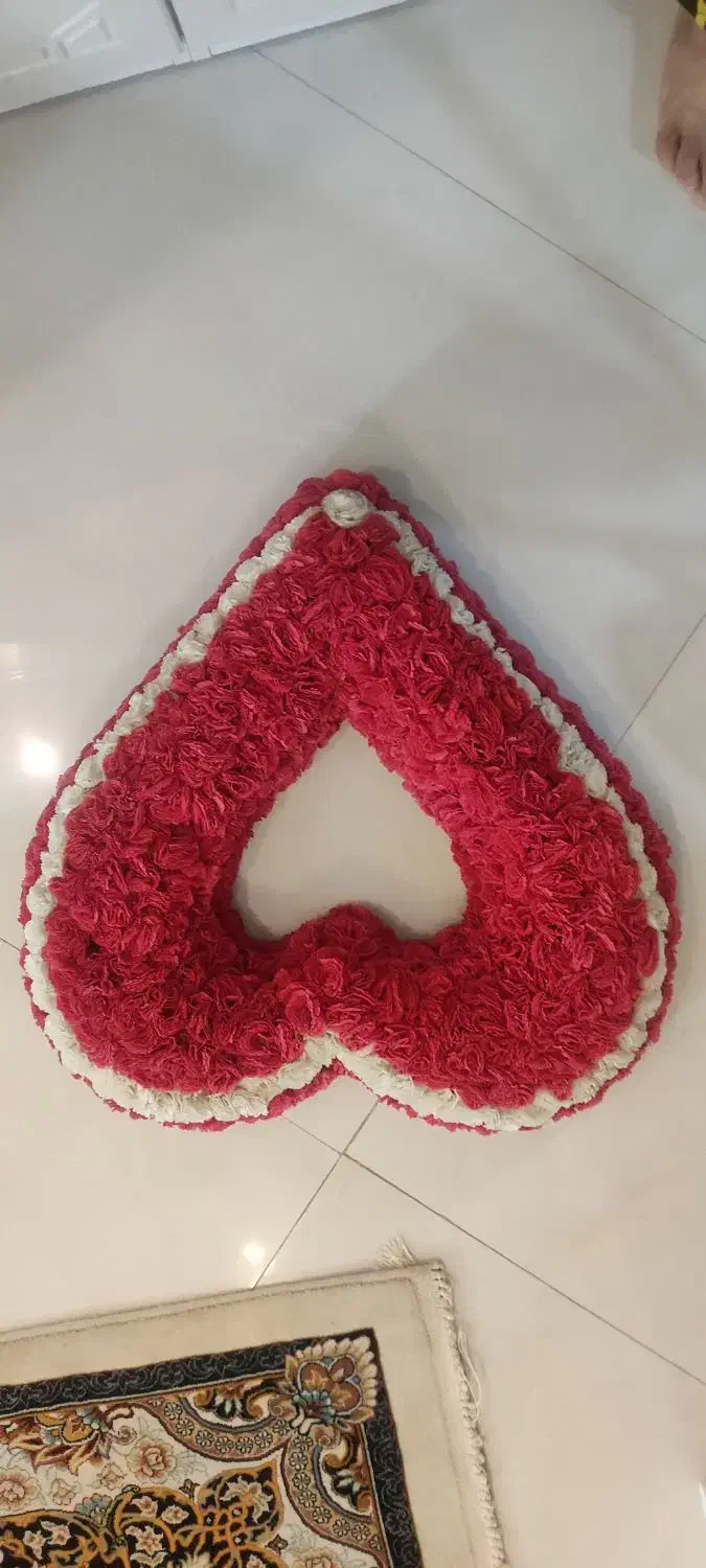 گل ماشین عروس مدل قلب|گل مصنوعی|قوچان, |دیوار