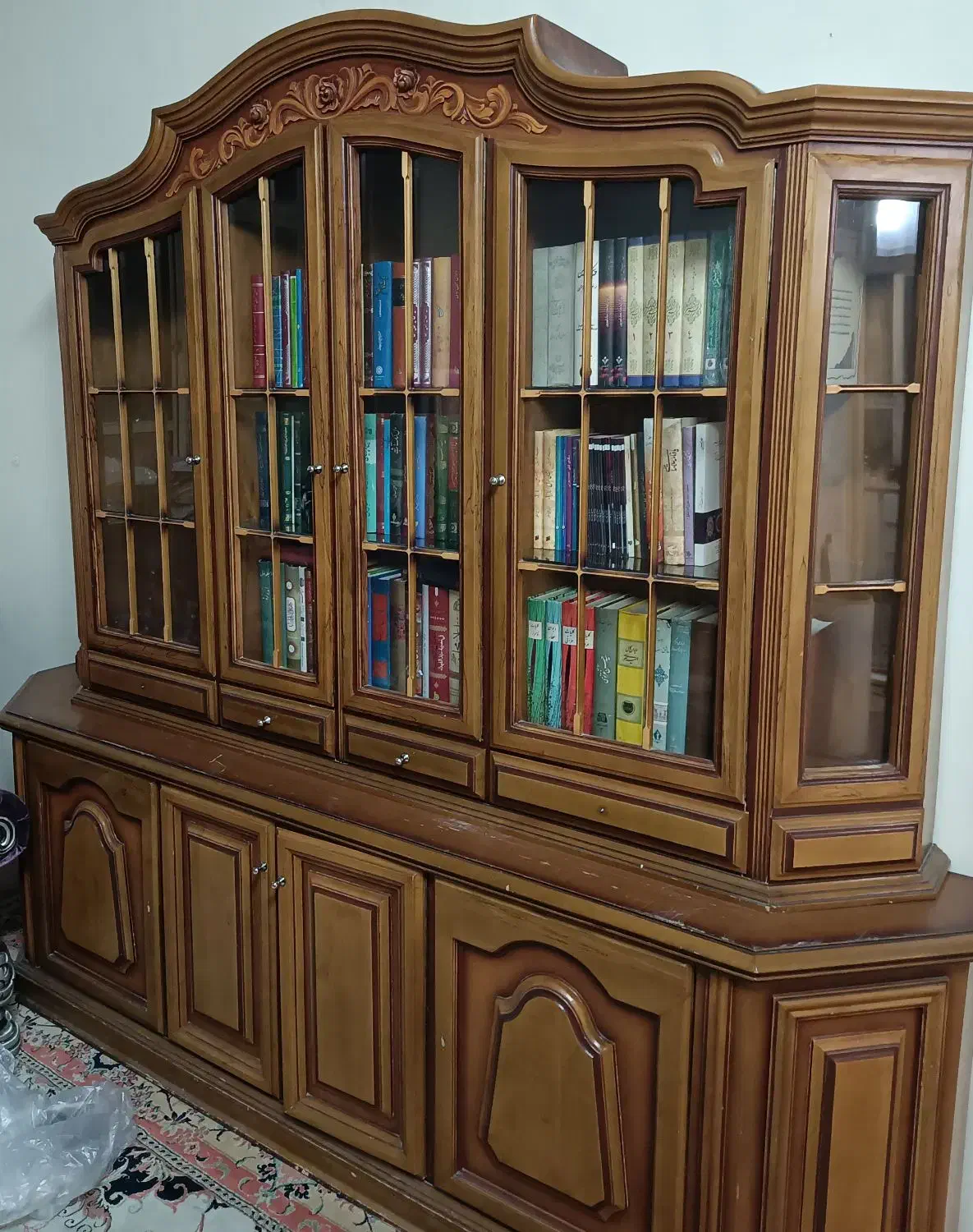 وسائل چوبی|کتابخانه، شلف، قفسه‌های دیواری|تهران, بهارستان|دیوار