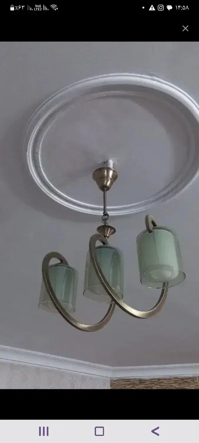 لوستر|لوستر و چراغ آویز|قم, باجک یک|دیوار