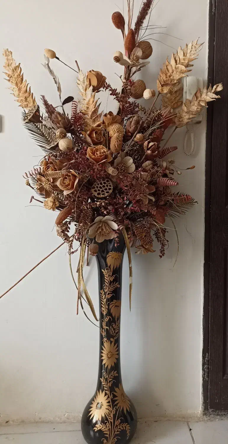 گلدان و گل چوبی|گل مصنوعی|مشهد, طلاب|دیوار