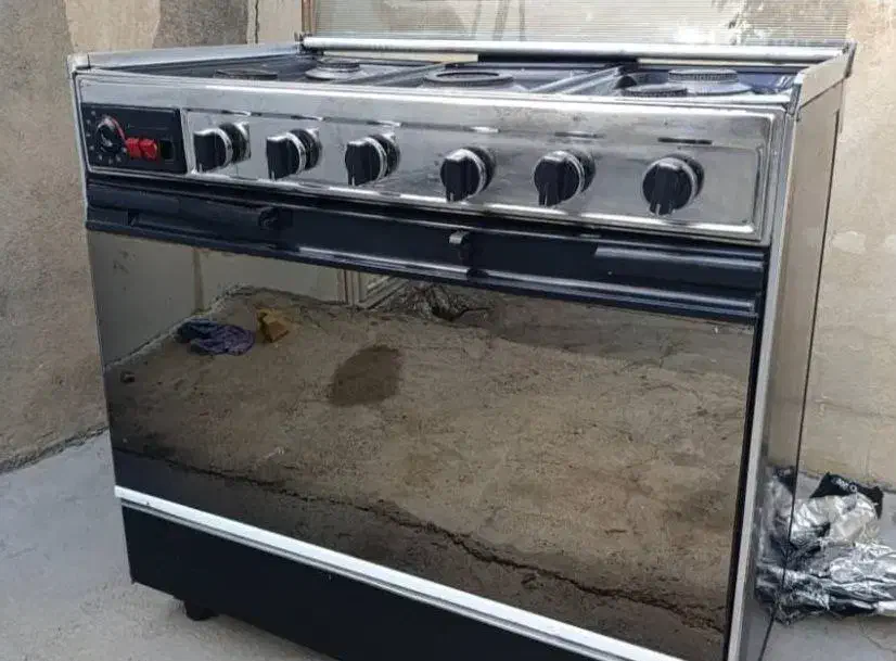 گاز فر استیل آینه دار|اجاق گاز و لوازم برقی پخت‌وپز|نقده, |دیوار