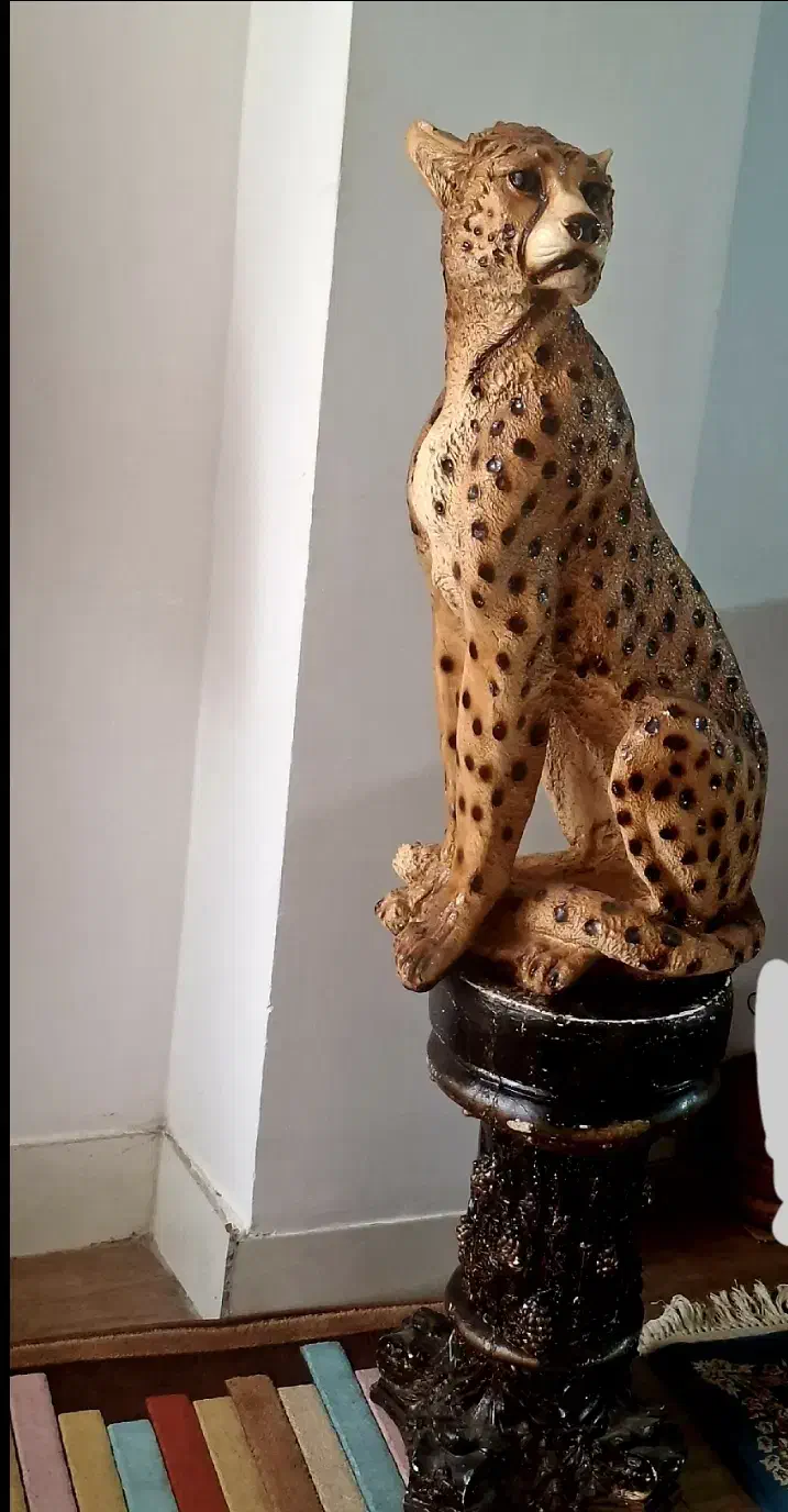 مجسمه پلنگ با پایه|مجسمه، تندیس، ماکت|گرگان, |دیوار