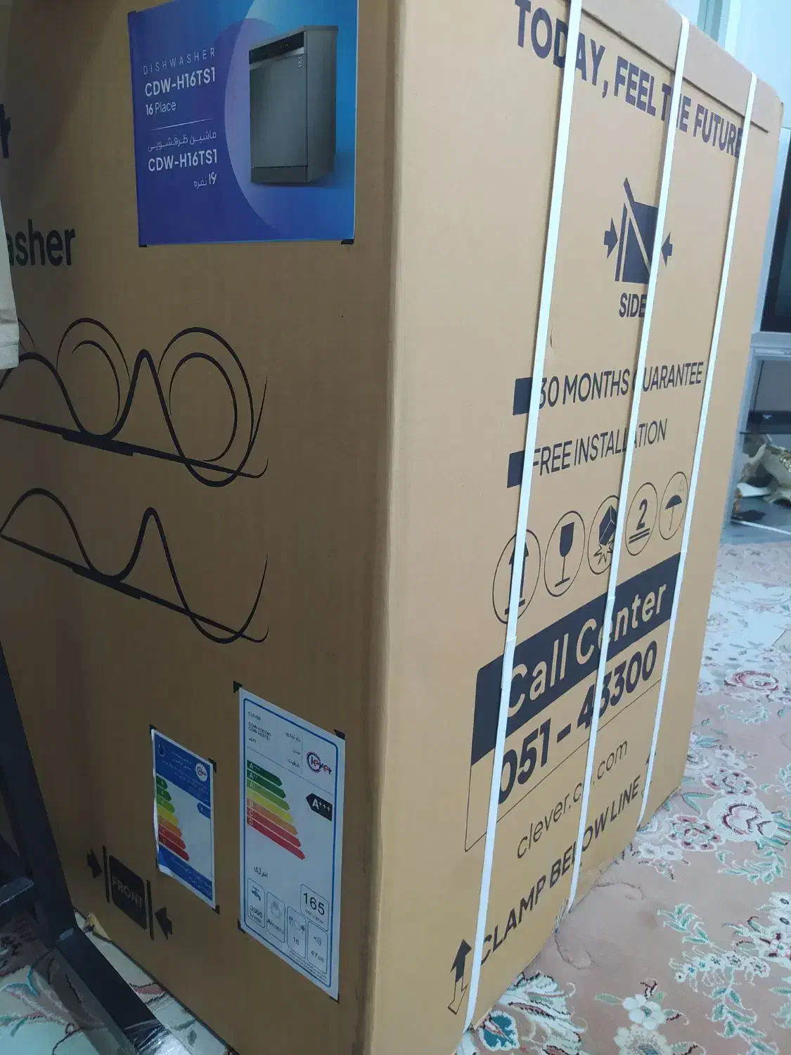 ماشین ظرفشویی کلور ۱۶ نفره لمسی Clever|ماشین ظرفشویی|نیشابور, شهرک ولیعصر|دیوار