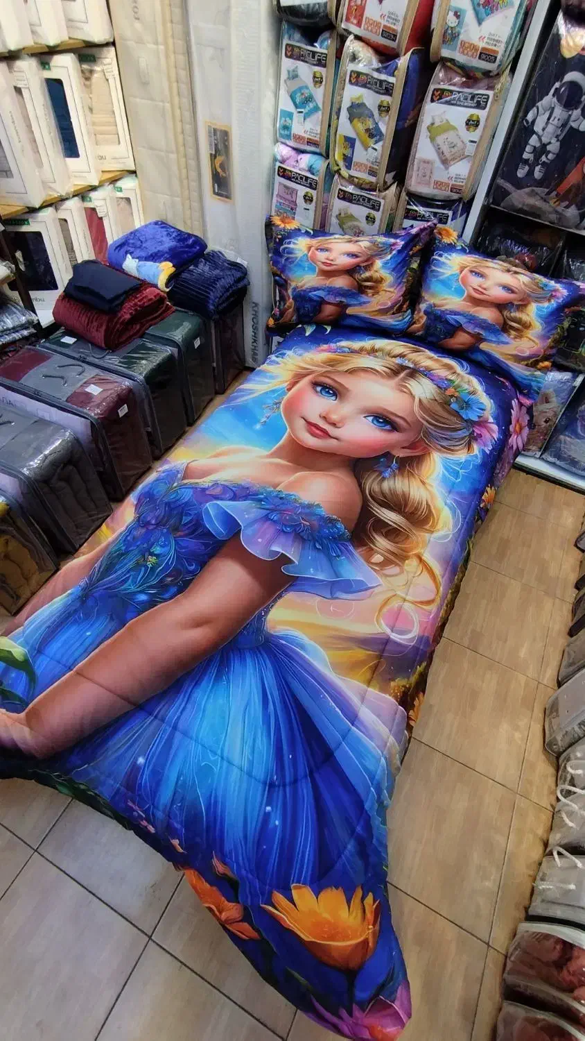 فروش روتختی پرنسس پکلایف شانل مخمل اصل|رختخواب، بالش، پتو|اهواز, گلستان|دیوار