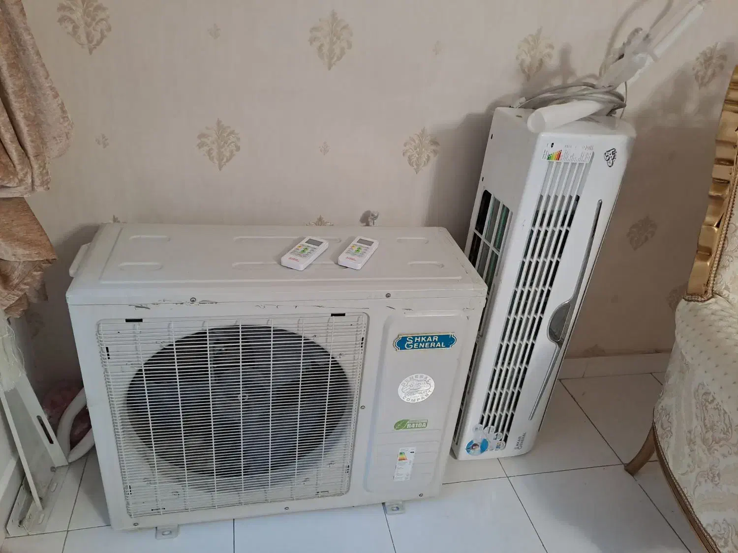 کولرگازی دوگانه سرمایشی و گرمایشی جنرال طرح لبخند|کولر گازی و فن‌کوئل|تبریز, |دیوار