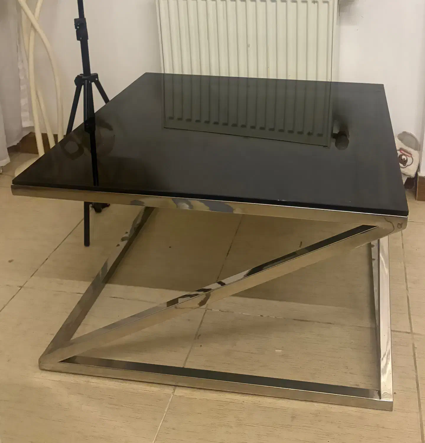 میز عسلی استیل|مبلمان خانگی و میز عسلی|لاهیجان, شیشه گران|دیوار