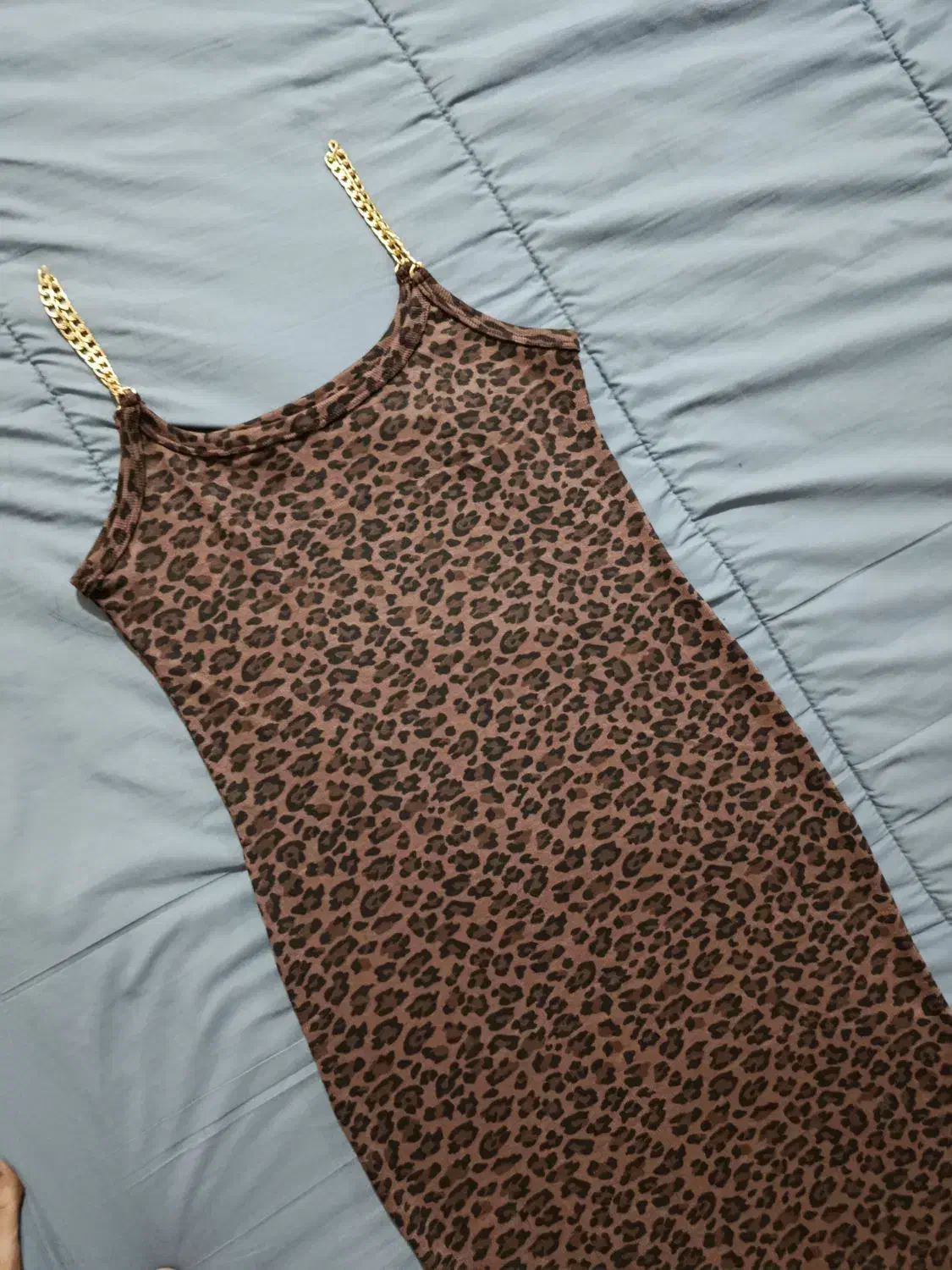 ماکسی پلنگی با کش سانی بالا تا سایز ۴۴ هم میشه|لباس|درگهان, |دیوار