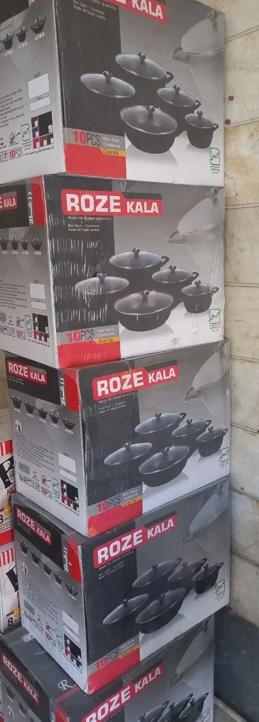 سرویس قابلمه چدن گرانیتی 10 پارچه  ROZE KALA|ظروف پخت‌وپز|تهران, شوش (باغ آذری)|دیوار