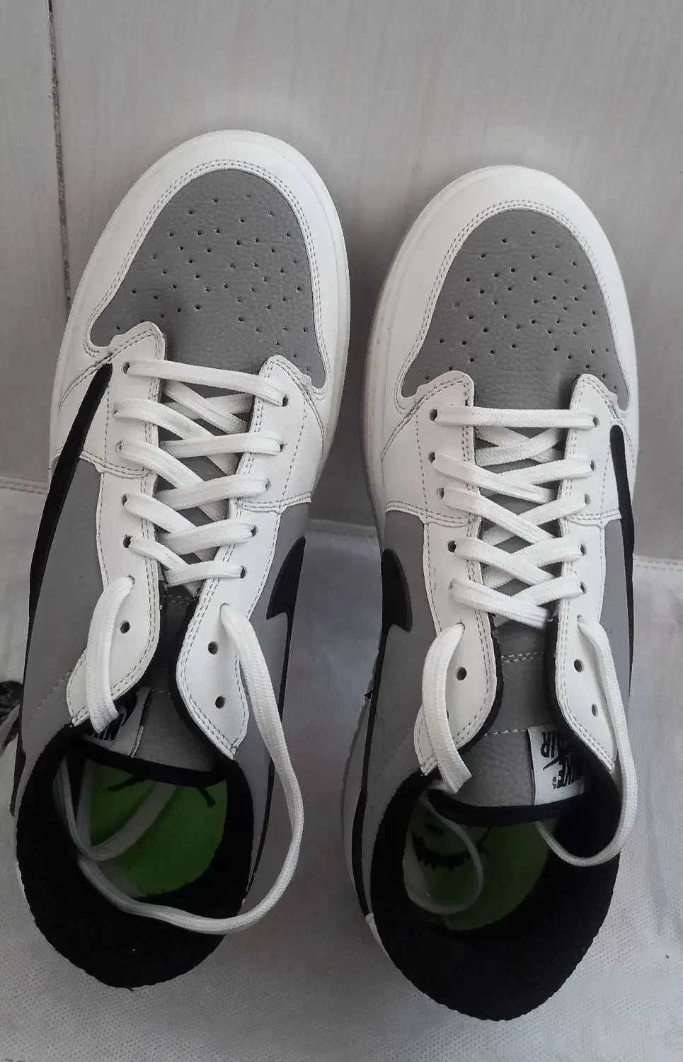 کتونی اسپرت (جردن ترویس جدید)سفیدپوست مشکی سایز 41|کیف، کفش، کمربند|خرم بید, |دیوار