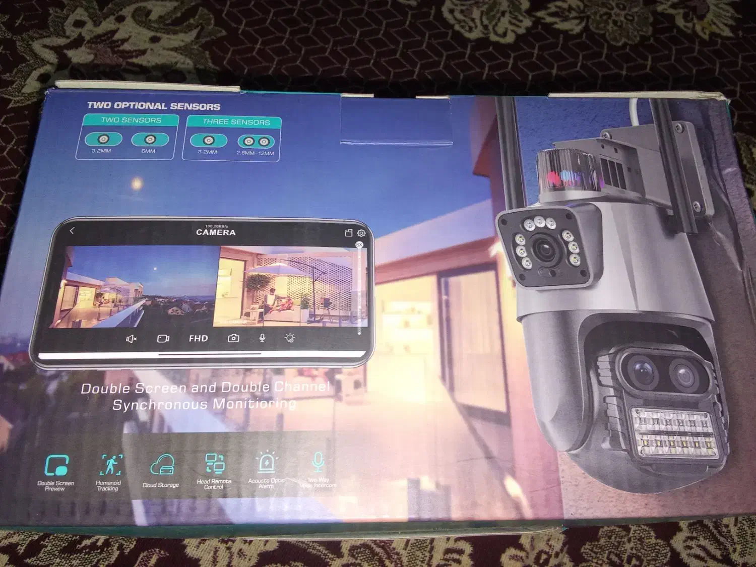 دوربین مینی اسپیدام سه لنز ۸مگاپیکسل وای فای دار|دوربین مداربسته|زرند, |دیوار