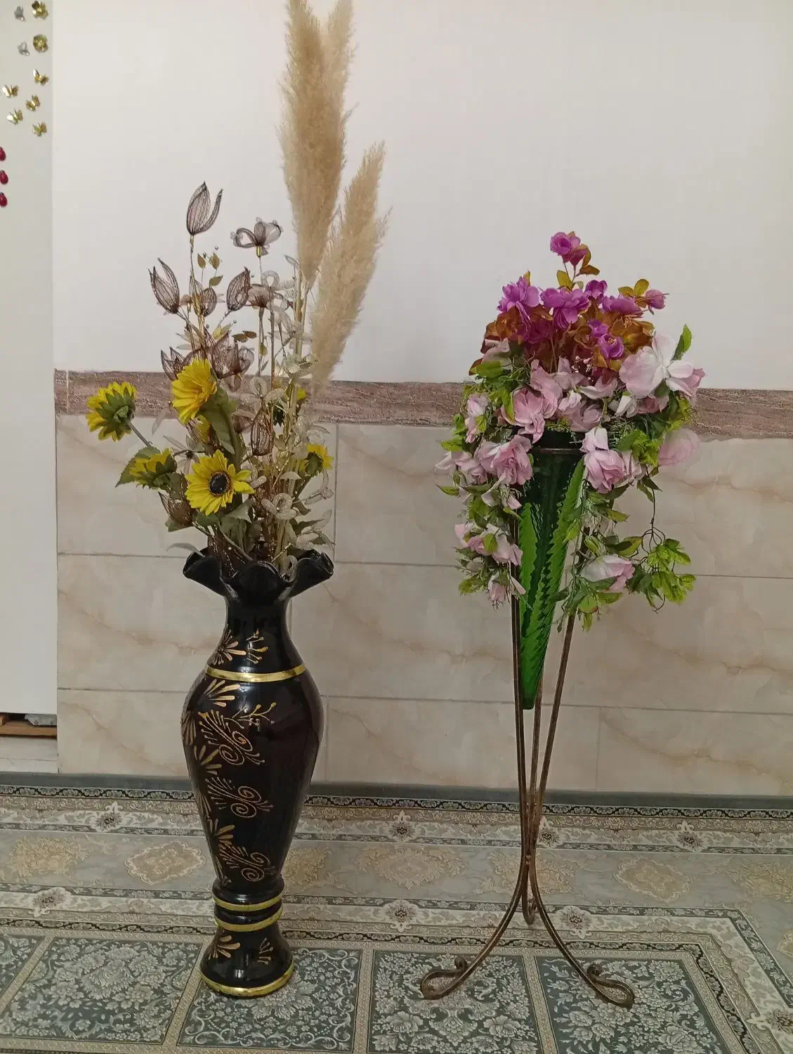 گلدان|گل و گیاه طبیعی|ماهدشت, |دیوار