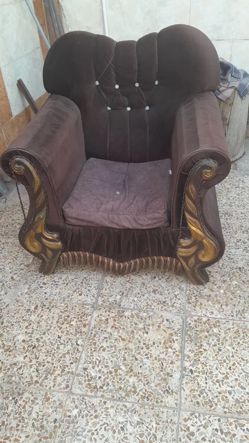 مبل هفت نفره دو تومن|مبلمان خانگی و میز عسلی|مسجد سلیمان, |دیوار