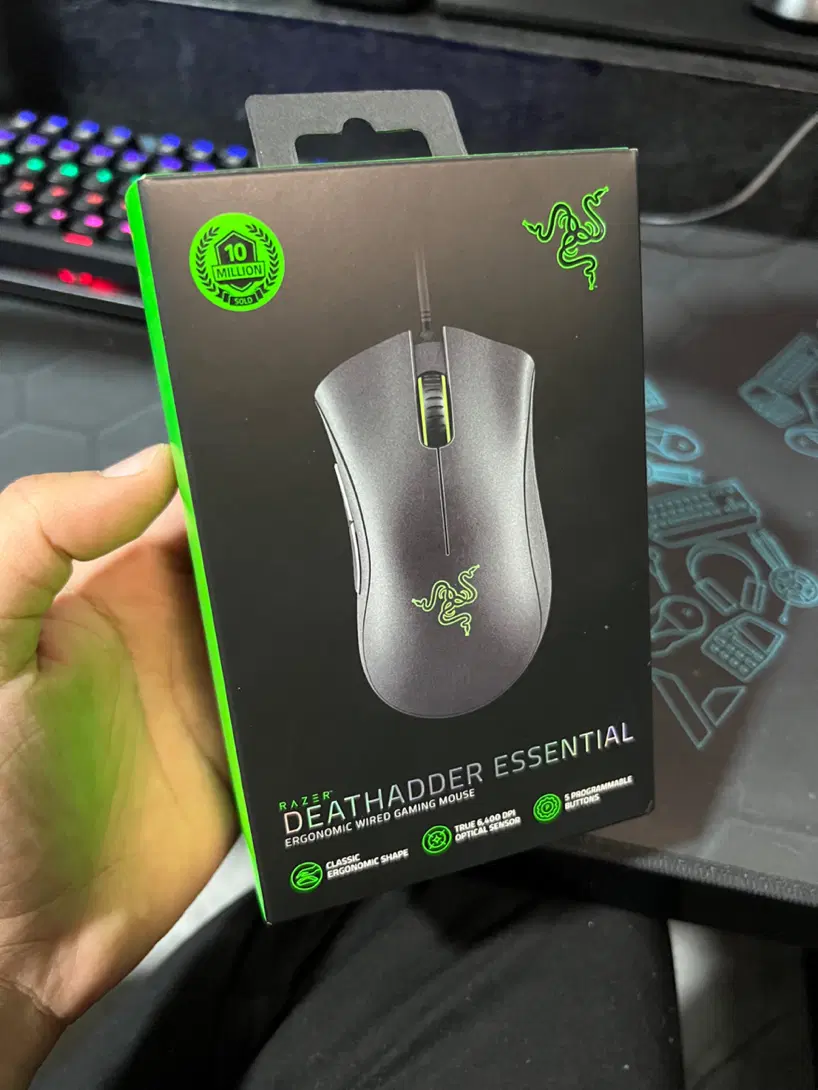 موس ریزر DeathAdder Essential|قطعات و لوازم جانبی رایانه|شیراز, باغ تخت|دیوار