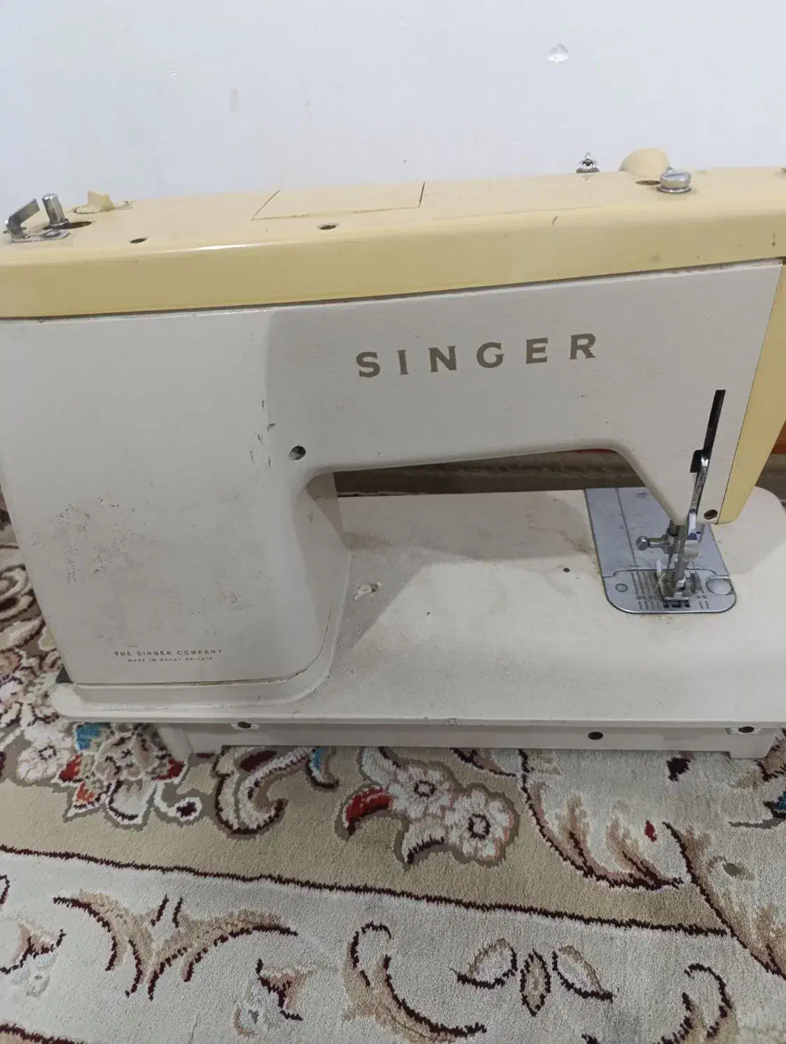 چرخ خیاطی سنگین درجه یک کم کار مارک انگلیسی singer|چرخ خیاطی و ریسندگی|بهبهان, |دیوار