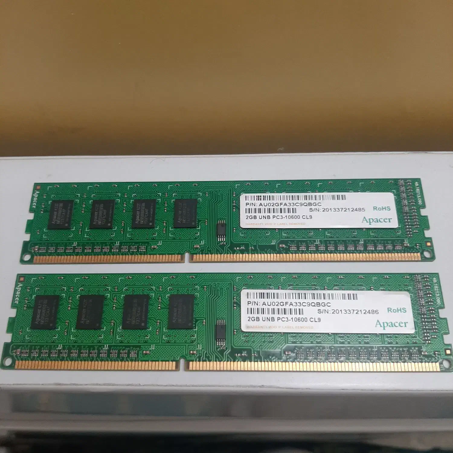 دو قطعه رم کامپیوتر 2gb DDR3 1333|قطعات و لوازم جانبی رایانه|تهران, زهتابی|دیوار
