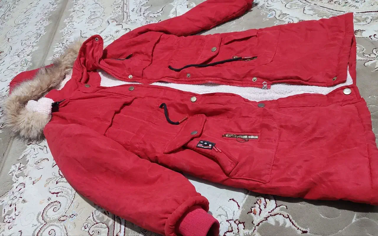 کاپشن گرم وخزداردخترانه|کفش و لباس بچه|شیراز, رکن‌آباد|دیوار