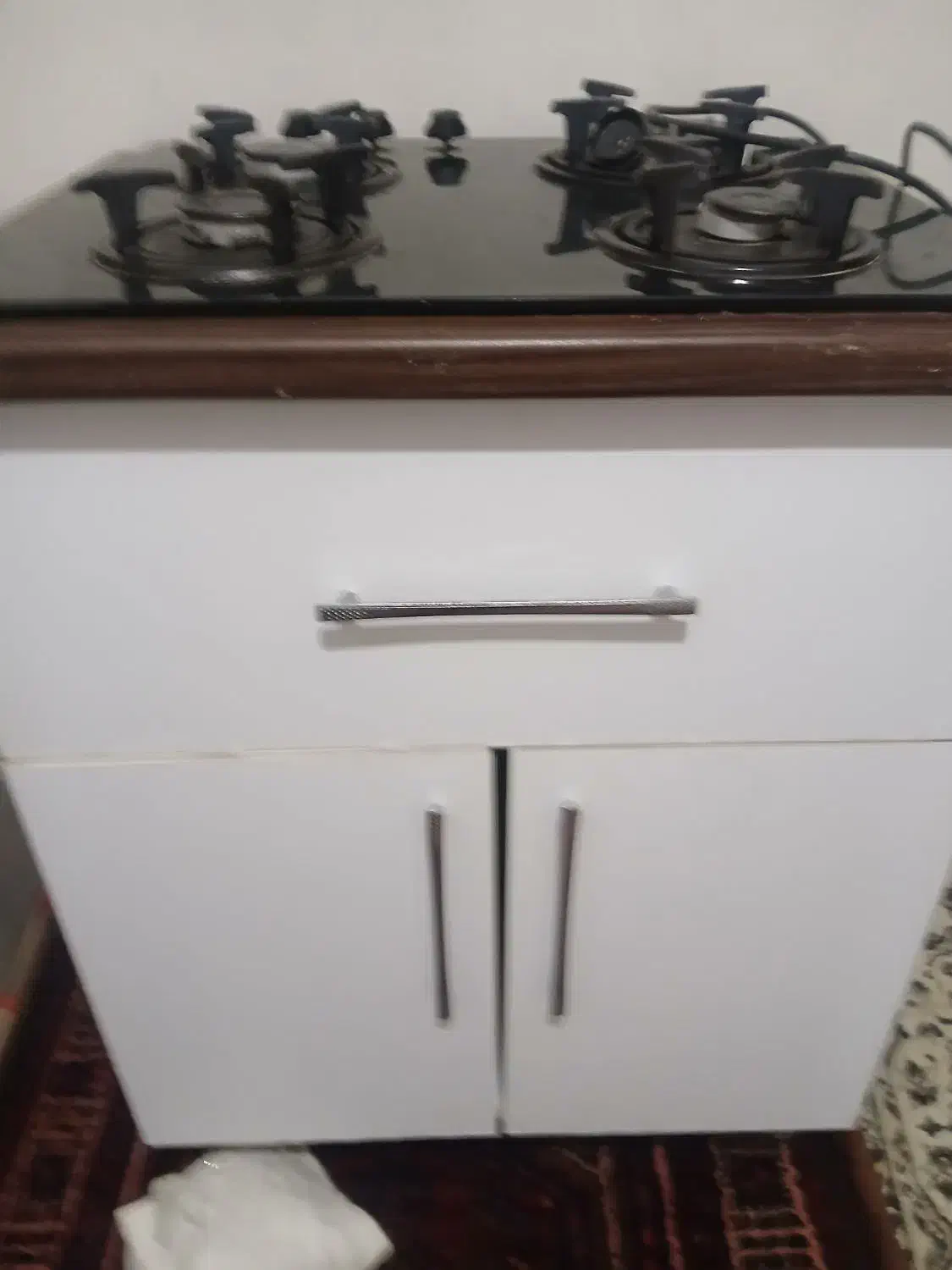 گاز رومیزی به همراه کابینت زیری|اجاق گاز و لوازم برقی پختوپز|محمدشهر, همایون ویلا|دیوار