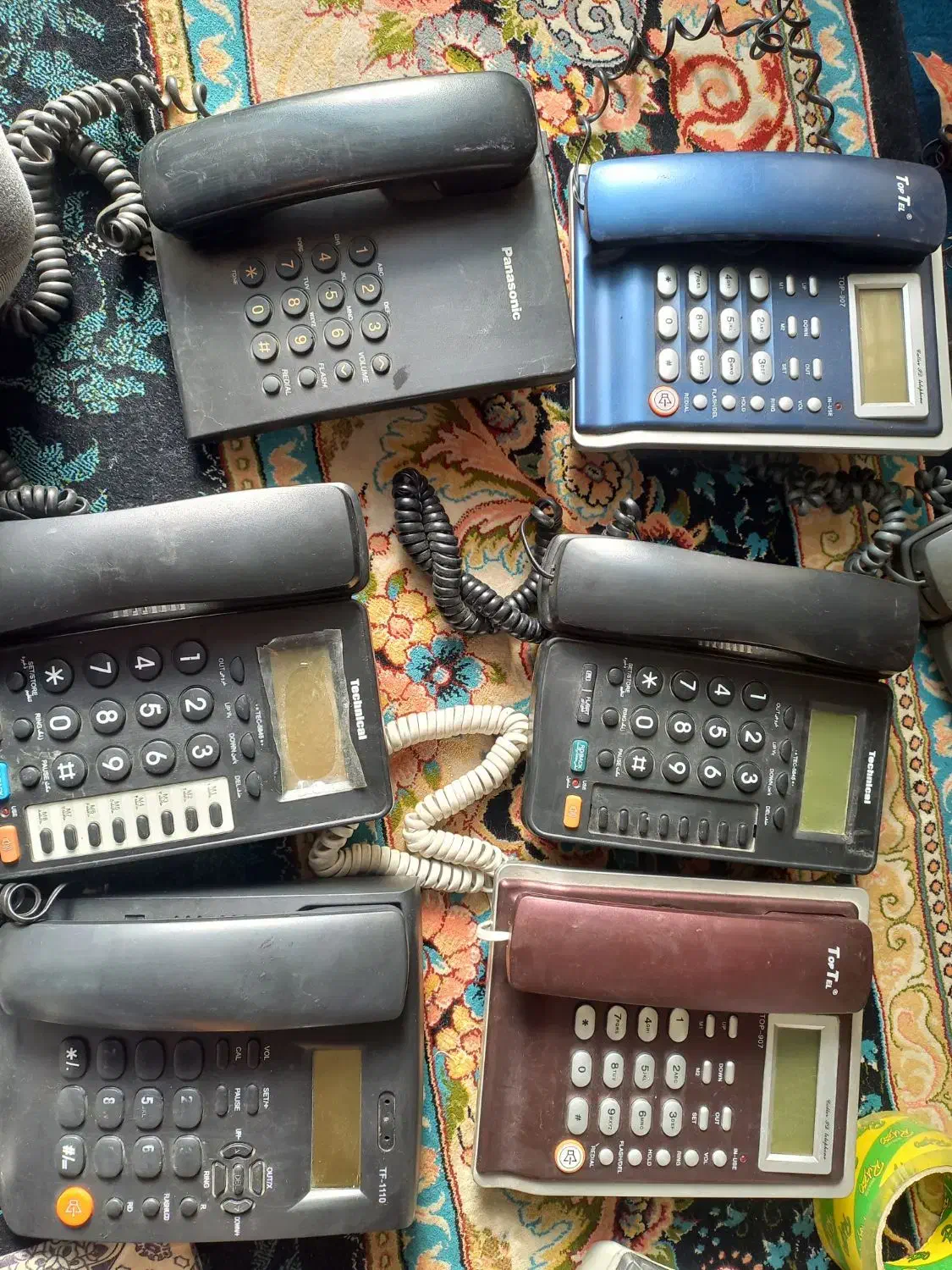تعدادی تلفن نو و کارکرده همه سالم|تلفن رومیزی|اصفهان, پوریای ولی|دیوار