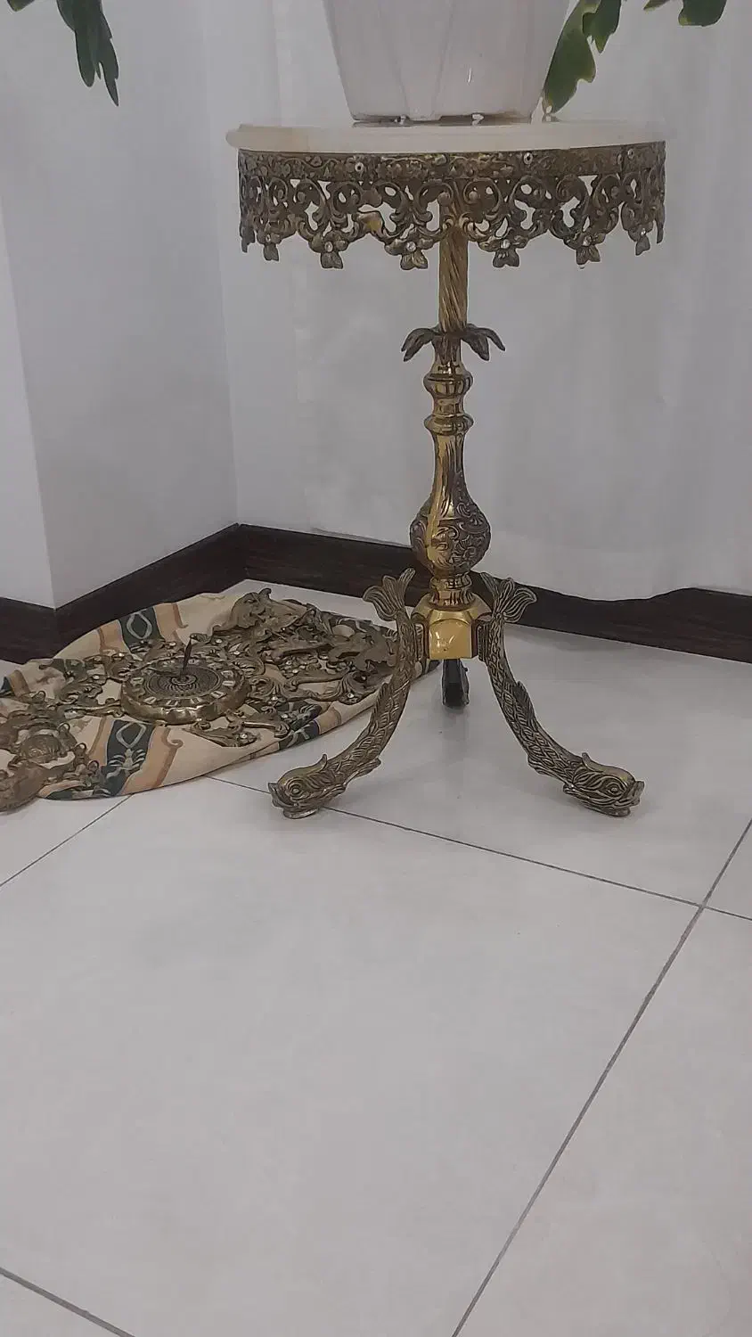 میز و ساعت برنز جا کلیدی|میز تلفن|گلستان (تهران), |دیوار