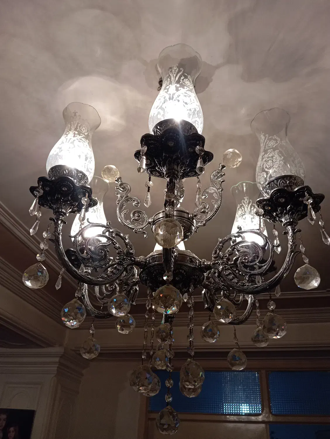 لوستر|لوستر و چراغ آویز|تبریز, |دیوار