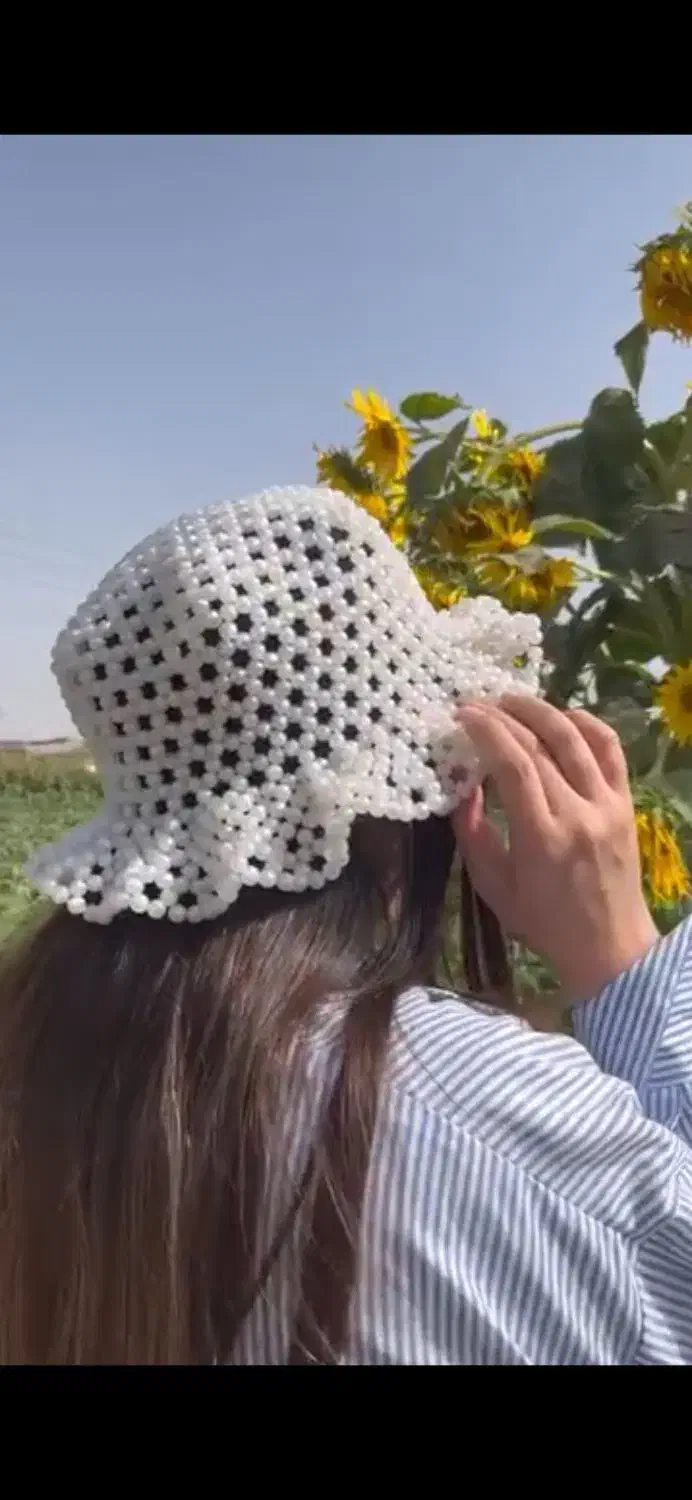 کلاه چین دار مرواریدی، کارِ دست|لباس|تهران, مشیریه|دیوار