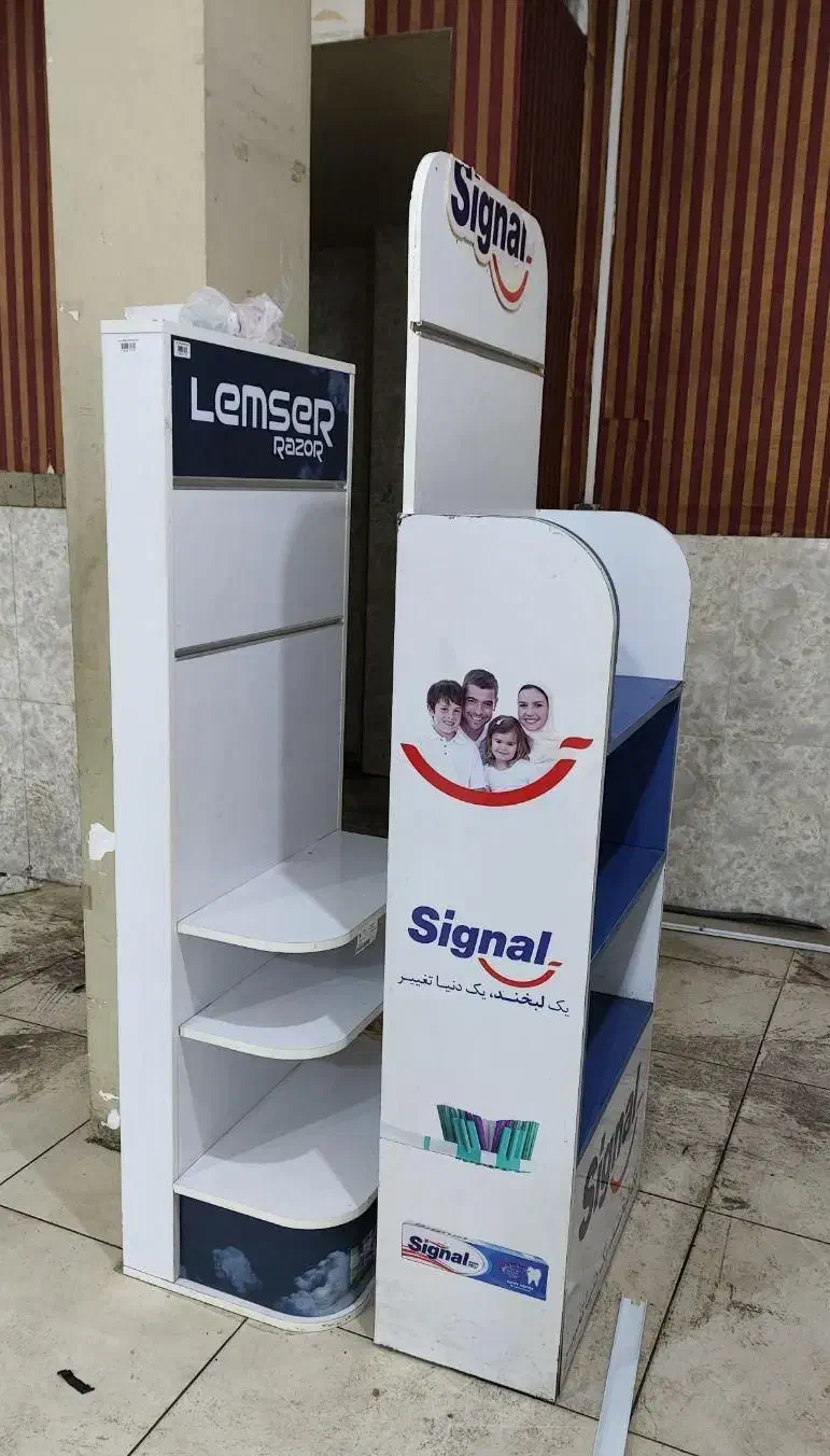 سه عدد قفسه|کتابخانه، شلف، قفسه‌های دیواری|لنجان, |دیوار