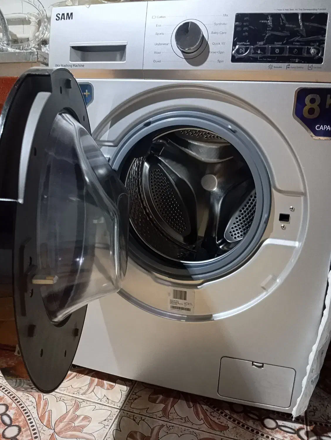 لباسشویی سام 8کیلویی|ماشین لباسشویی و خشک‌کن لباس|زرین دشت (همدان), |دیوار