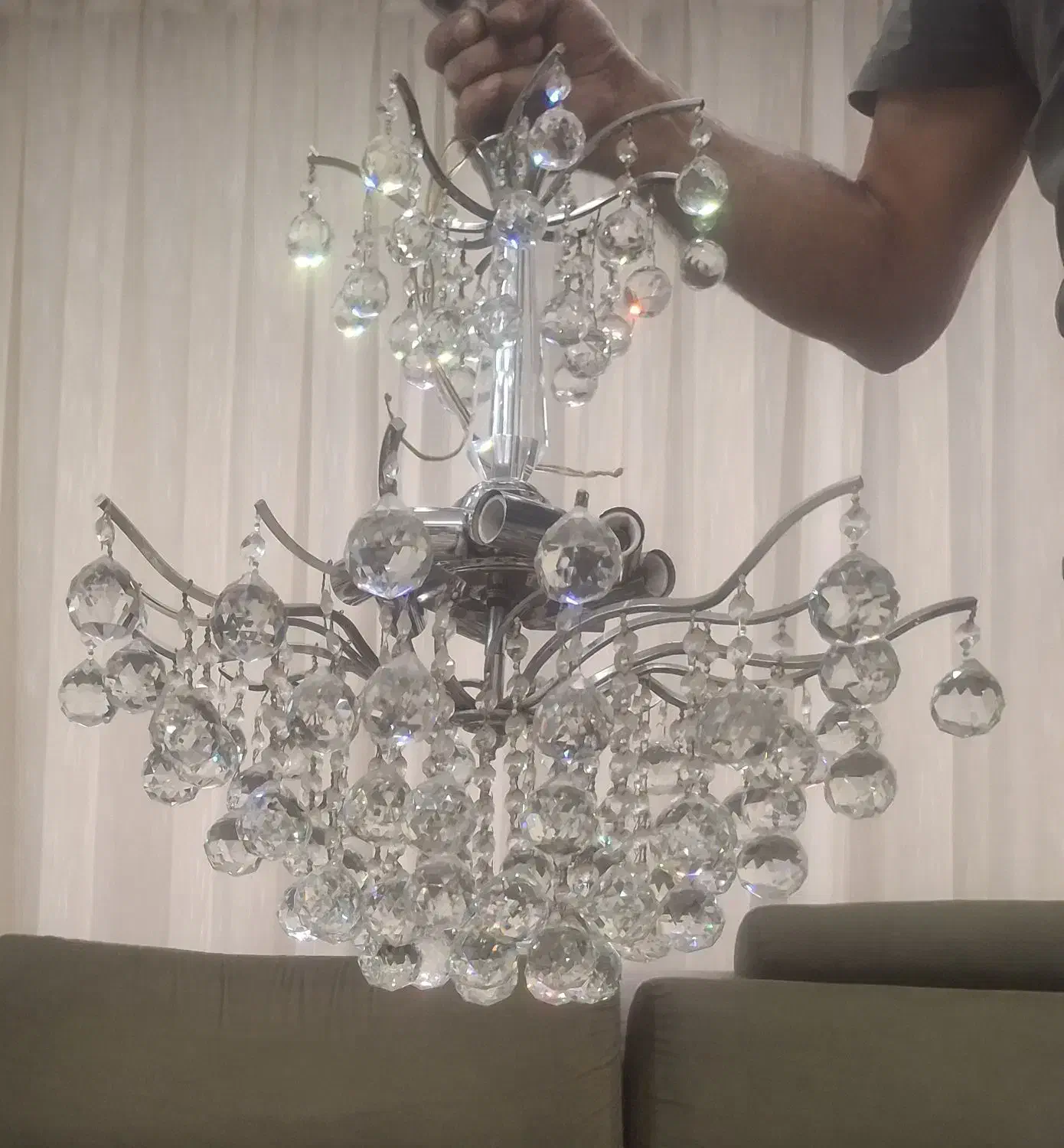 لوستر|لوستر و چراغ آویز|اصفهان, برازنده|دیوار