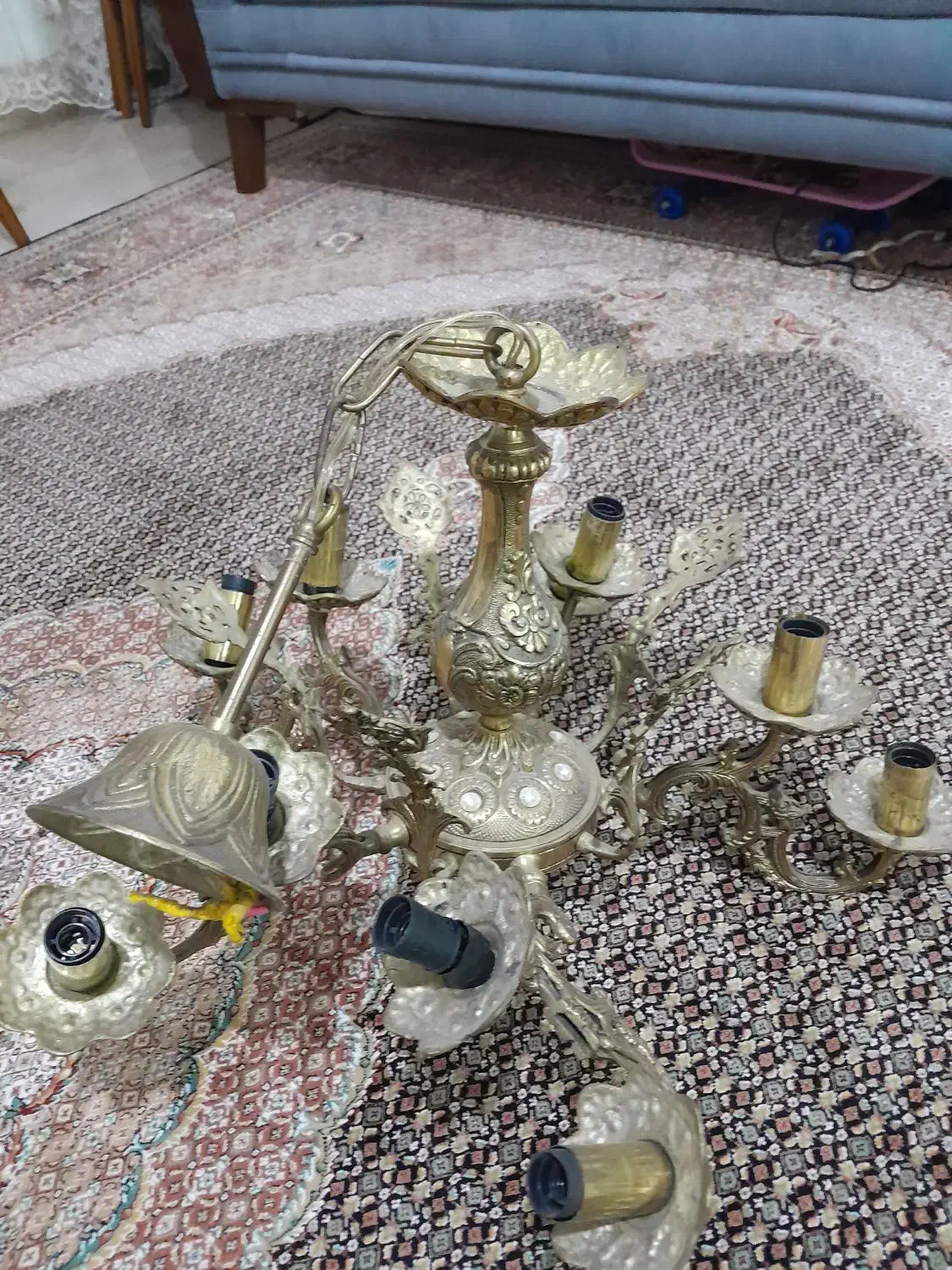 لوستر برنز|لوستر و چراغ آویز|اردبیل, |دیوار