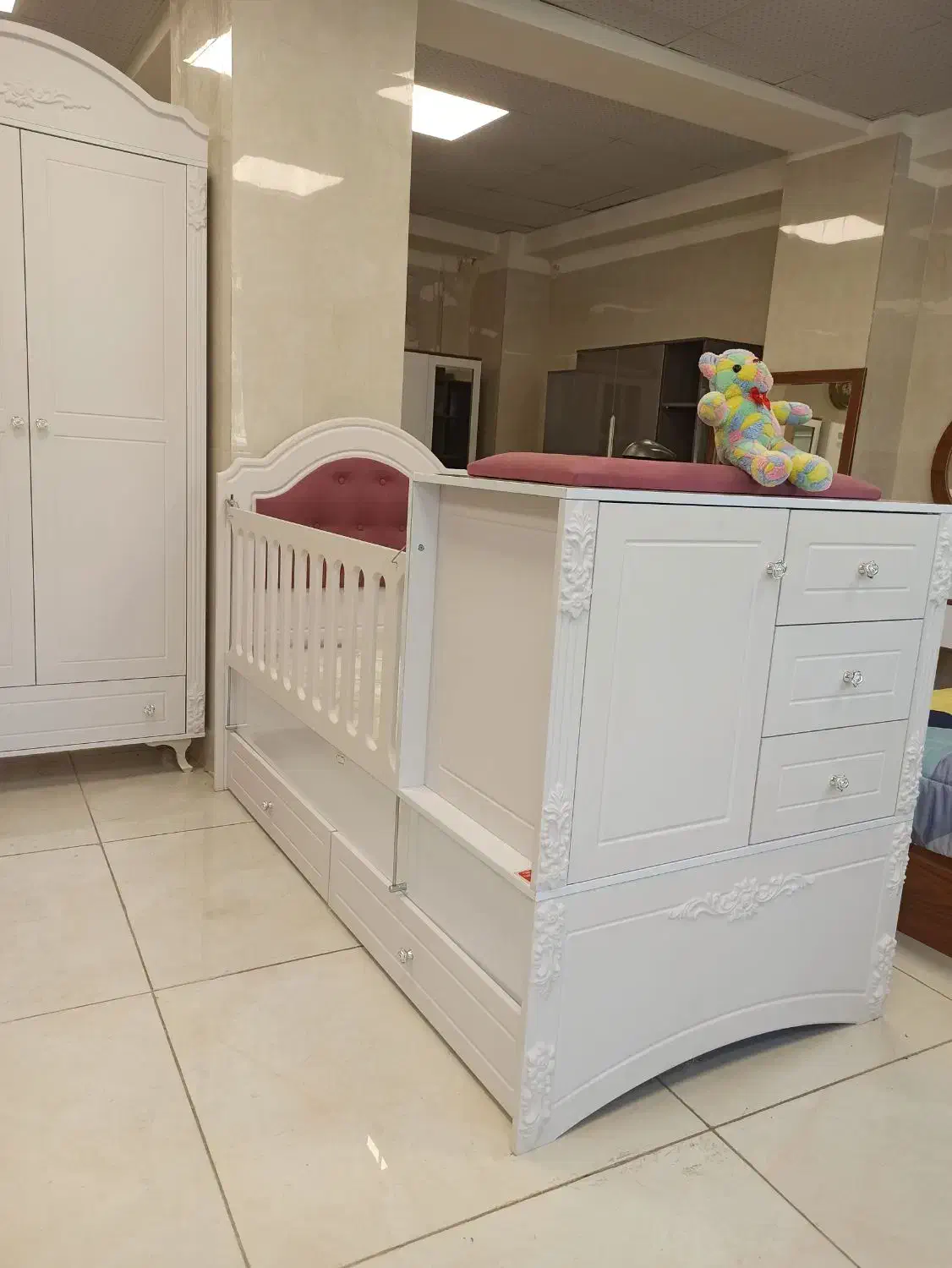 سرویس خواب کودک نوجوان تمام ام دی آف کورد چوب|تخت و سرویس خواب|سنندج, |دیوار