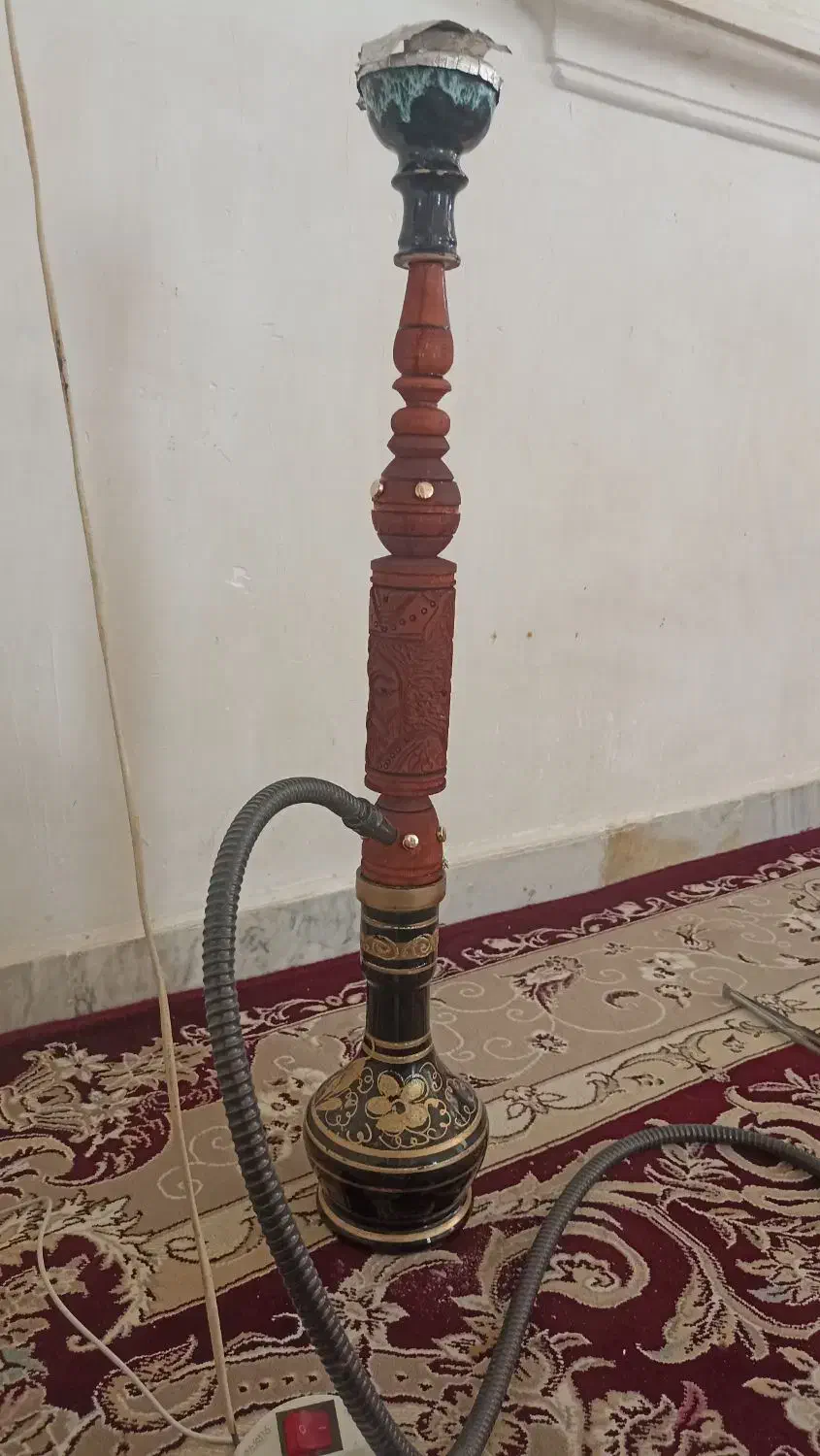 قلیان چوبی|کلکسیون و سرگرمی|شیروان (خراسان), |دیوار
