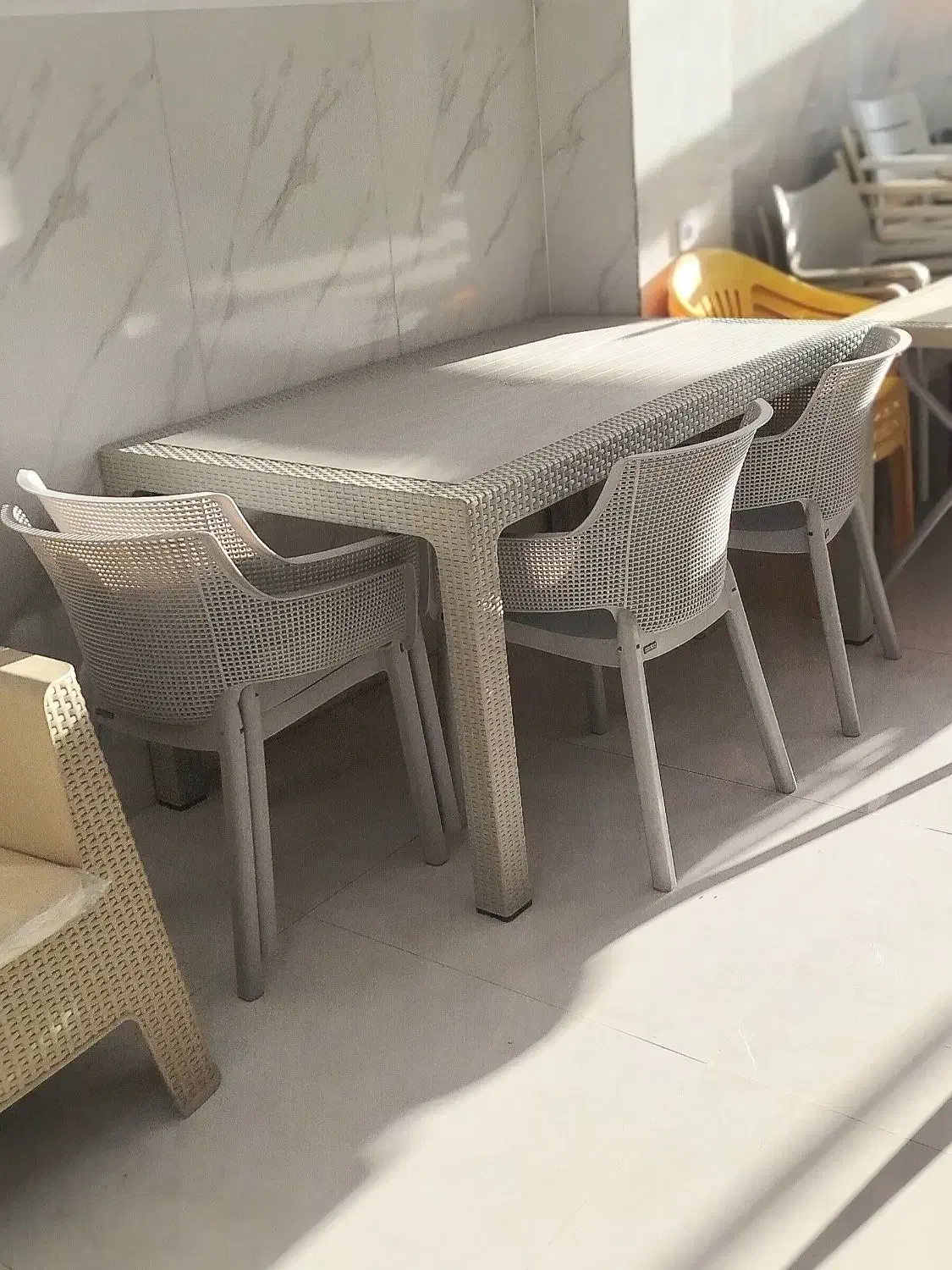 میزپلاستیکی صندلی پلاستیکی میزتاشو میزغذاخوری|میز و صندلی غذاخوری|مشهد, توس (بلوار توس)|دیوار