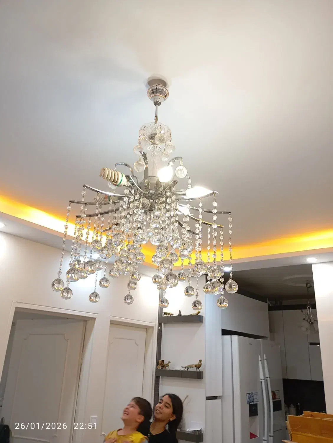 لوسترکریستال ۱۲ شاخه|لوستر و چراغ آویز|تهران, مینای جنوبی|دیوار