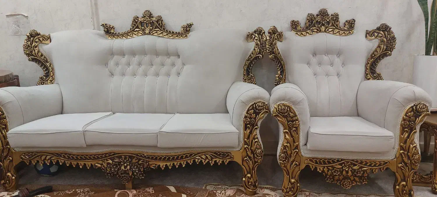 مبل ۸نفره سلطنتی بسیار تمیز|مبلمان خانگی و میز عسلی|اندیمشک, |دیوار