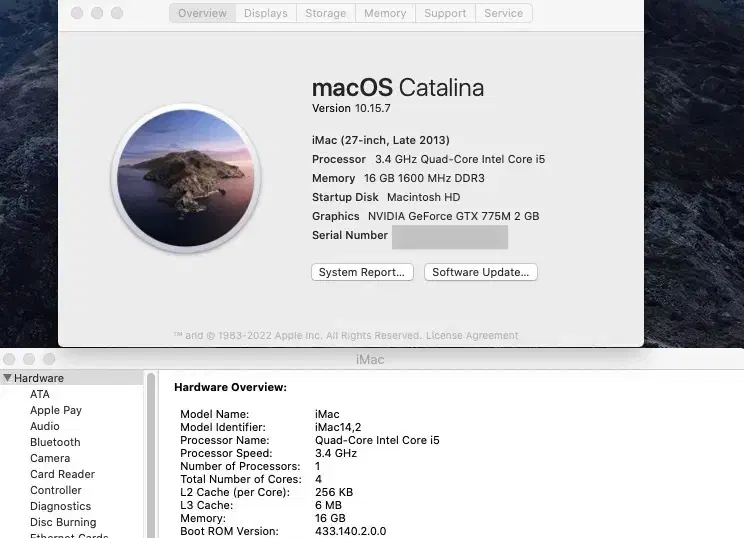 اپل آیمک ۲۷ اینچ -imac 2013|رایانه رومیزی|تهران, شمشیری|دیوار