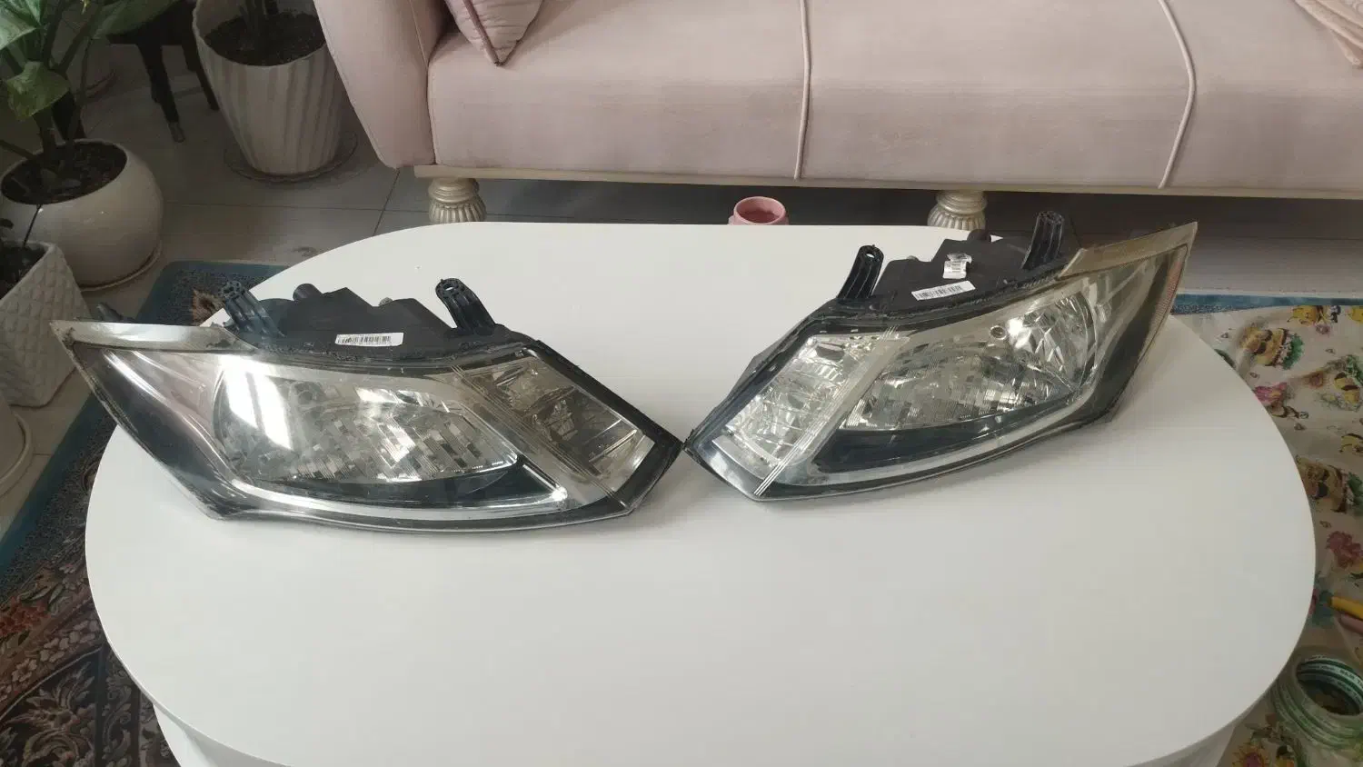 چراغ جلو ساینا و چراغ عقب پراید صبا چپ|قطعات یدکی و لوازم جانبی|ساری, |دیوار