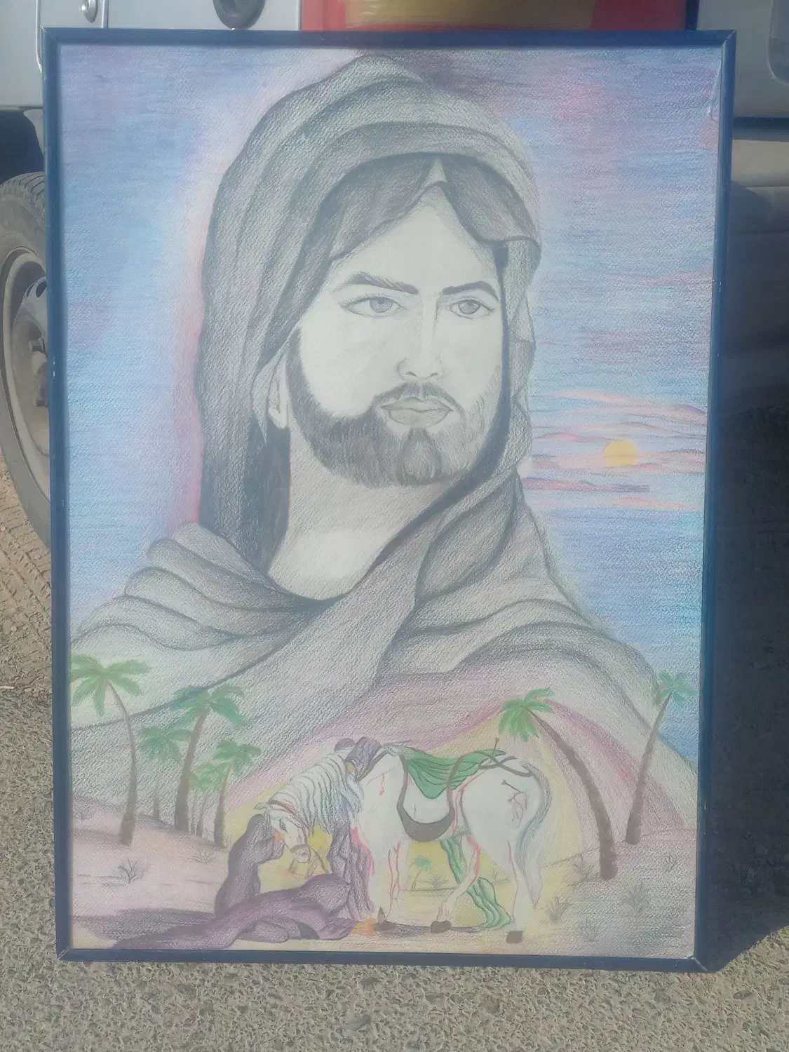 تابلو نقاشی قدیمی|تابلو، نقاشی، عکس|خمینی‌شهر, |دیوار