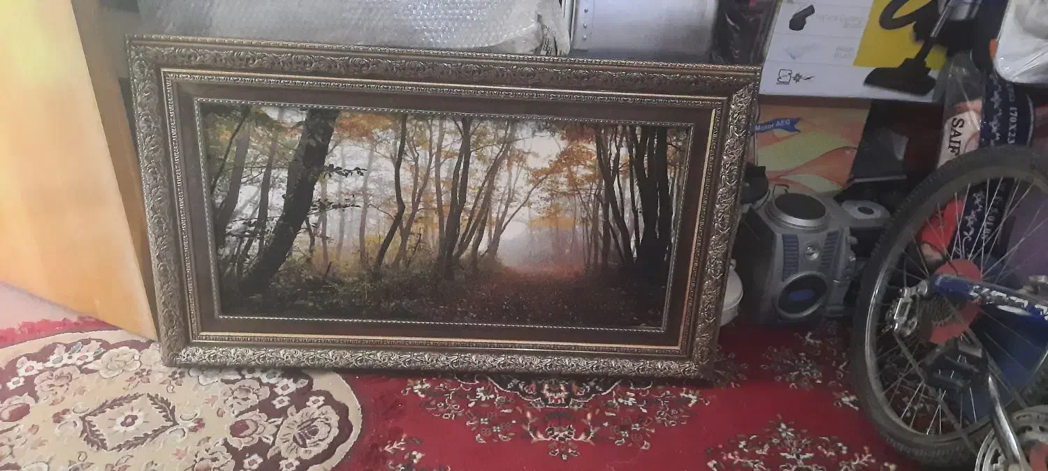 تابلو فرش منظره در حد نو|تابلو فرش|خمینیشهر, |دیوار