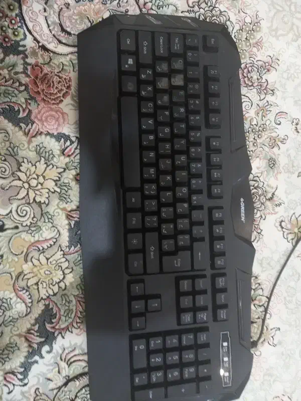 کیبورد گیمینگ گرین|قطعات و لوازم جانبی رایانه|اسلامشهر, شهرک سعیدیه|دیوار