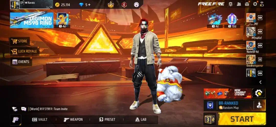 اکانت فری فایر|کنسول، بازی ویدئویی و آنلاین|شیراز, غدیر جنوبی|دیوار