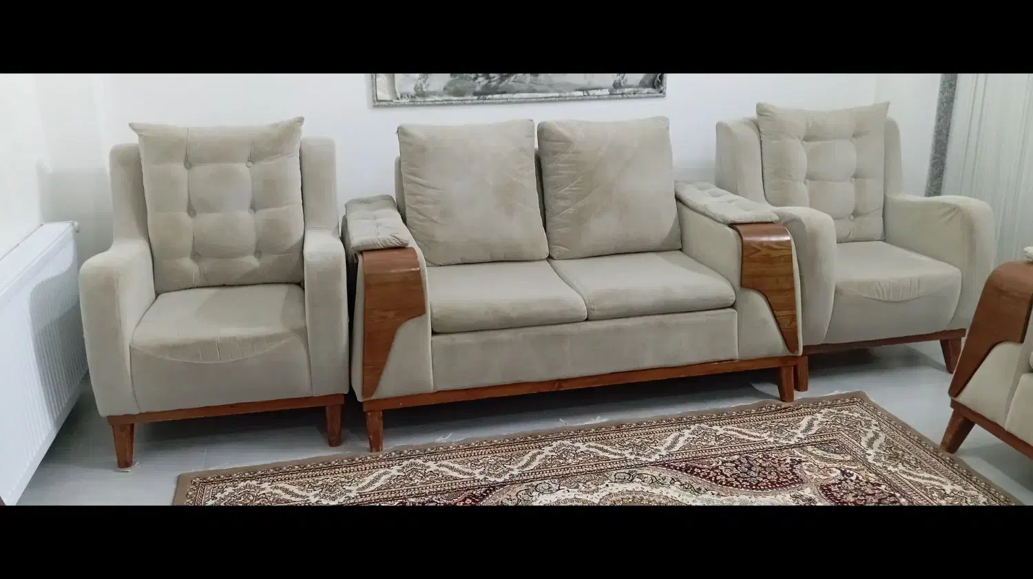 مبل هفت نفره در حد نو|مبلمان خانگی و میز عسلی|آق قلا, |دیوار