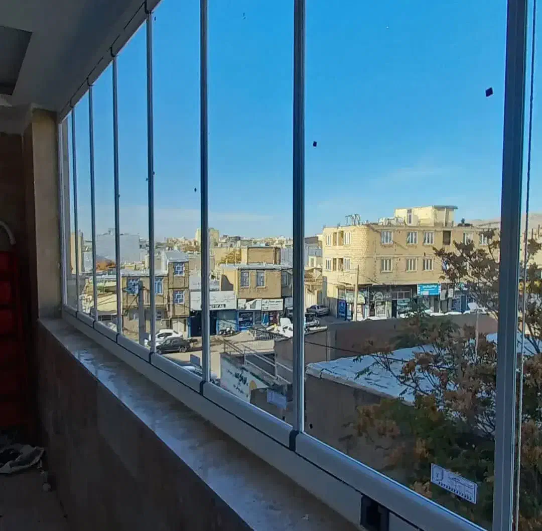 شیشه بالکن سکوریت کشویی - تاشو|مصالح و تجهیزات ساختمان|پردیس, سیاه سنگ|دیوار