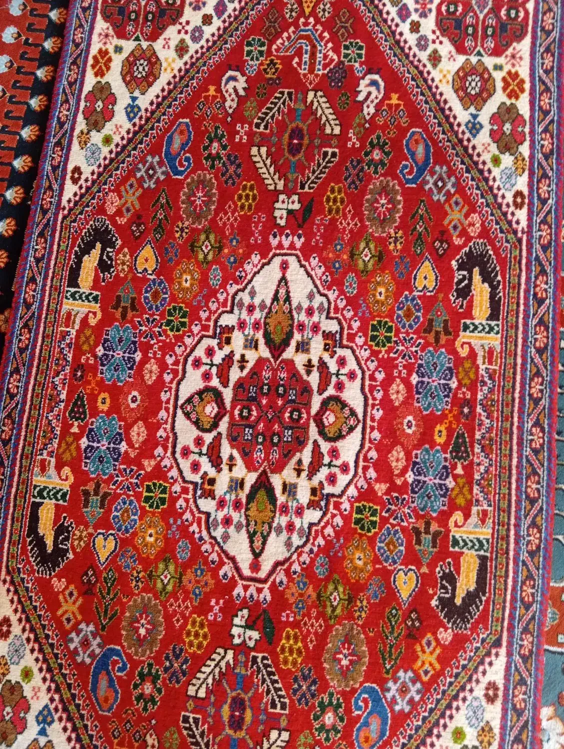 قالیچه دستباف قشقایی|فرش|شیراز, حجت آباد|دیوار