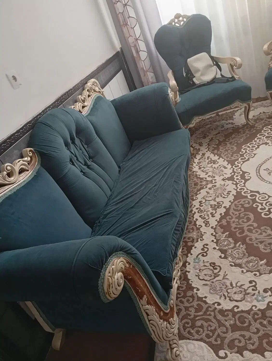 مبل ۸نفره درحد نو|مبلمان خانگی و میز عسلی|دورود, |دیوار