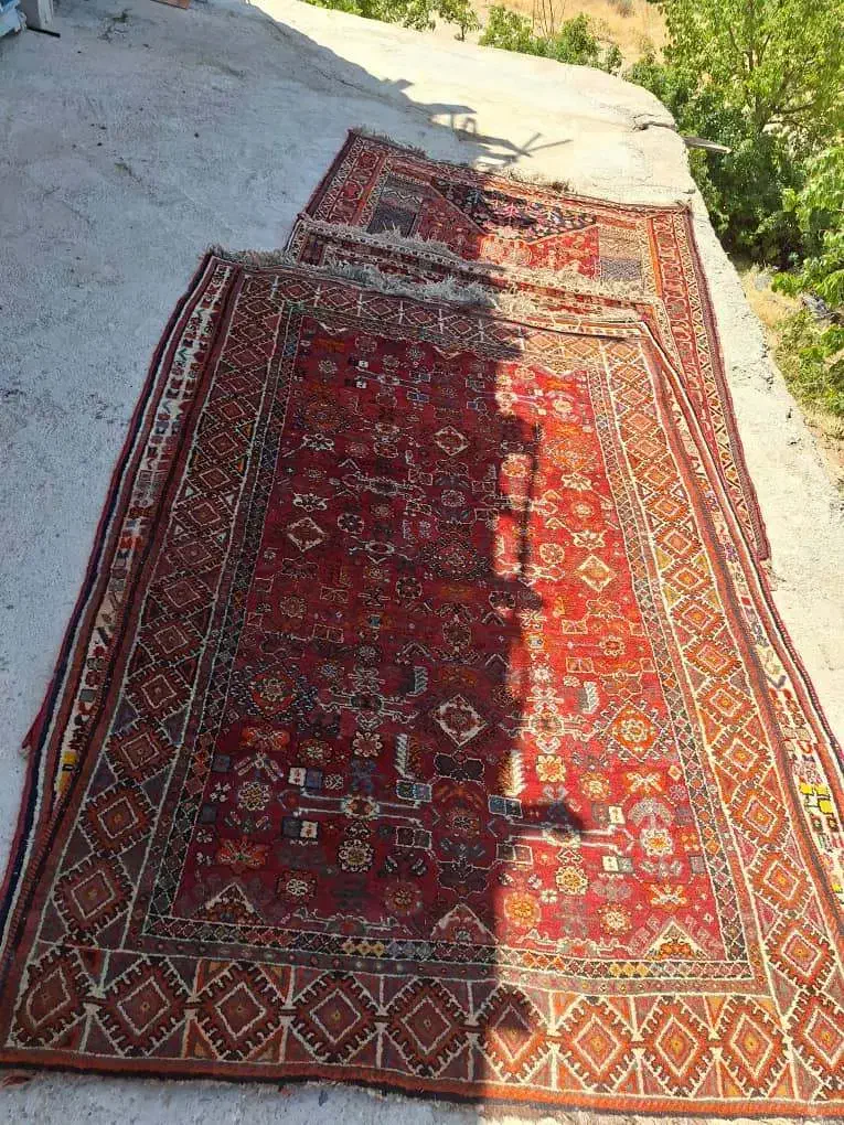 فرش دست بافت قدیمی|فرش|شیراز, حومه شیراز|دیوار