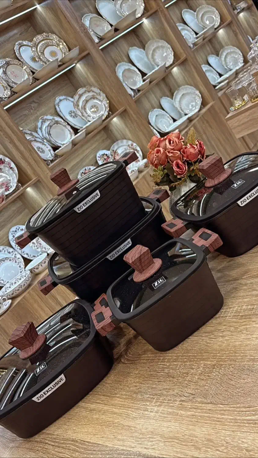 ست قابلمه مربع۱۰ پارچه زیو با گارانتی اصل|ظروف پختوپز|تبریز, |دیوار