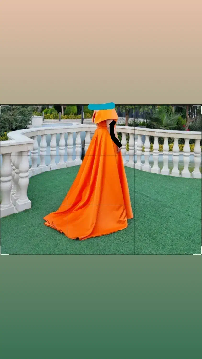 لباس مجلسی.دنباله دار.یکبار پوشیده شده.|لباس|آبیک, |دیوار