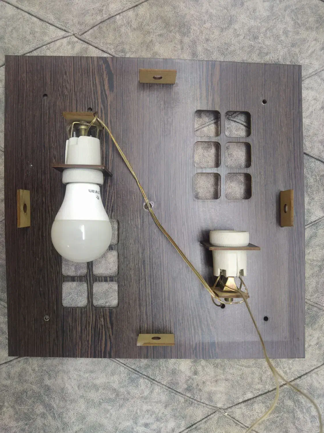 لوستر چوبی تزئینی زیبا|لوستر و چراغ آویز|اهواز, گلستان|دیوار